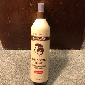 SoftSheen Carson Sta-Sof-Fro Hair & Scalp Spray Comb Out Conditioner 16oz